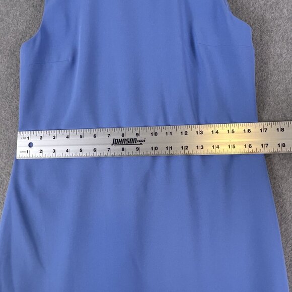 Victoria Victoria Beckham Shift Dress Women US 6 Blue Pleated Hem Lined Cocktail - Picture 5 of 8